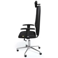 Fotoliu de birou Kulik System Jet ECO Piele/ Black photo 4