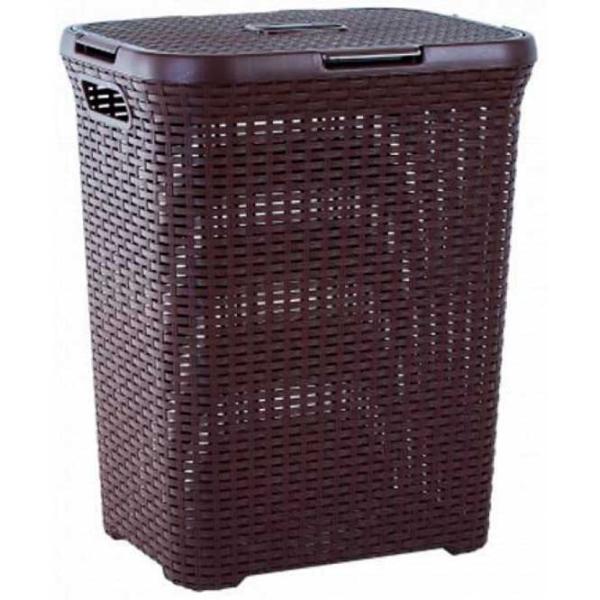Coș pentru rufe Aleana 1122098 50 l/ Plastic/ Brown photo 1