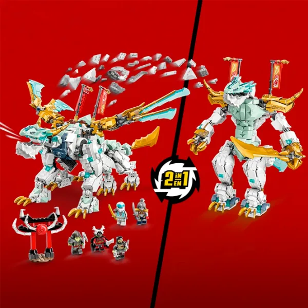 Constructor LEGO Zane's Ice Dragon Creature Figuri/ Multicolor photo 4 Constructor LEGO Zane's Ice Dragon Creature Figuri/ Multicolor photo 4