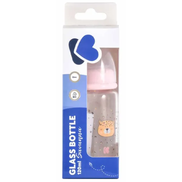 Biberon Kikka Boo Savanna Pentru fetițe/ 120 ml/ Pink photo 5