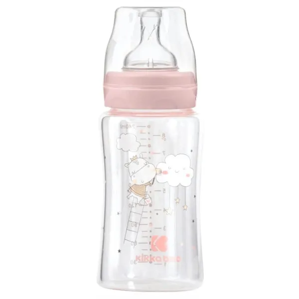 Biberon Kikka Boo Hippo Dreams Pentru fetițe/ 240 ml/ Pink photo 1 Biberon Kikka Boo Hippo Dreams Pentru fetițe/ 240 ml/ Pink photo 1