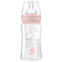 Biberon Kikka Boo Hippo Dreams Pentru fetițe/ 240 ml/ Pink
