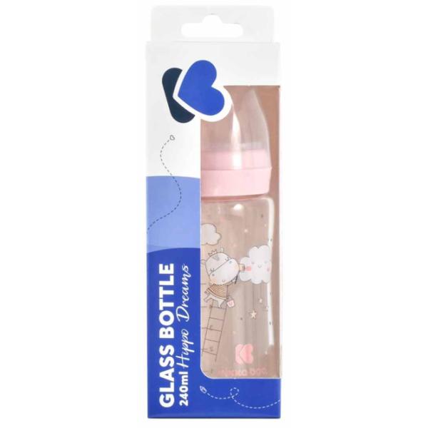 Biberon Kikka Boo Hippo Dreams Pentru fetițe/ 240 ml/ Pink photo 2 Biberon Kikka Boo Hippo Dreams Pentru fetițe/ 240 ml/ Pink photo 2