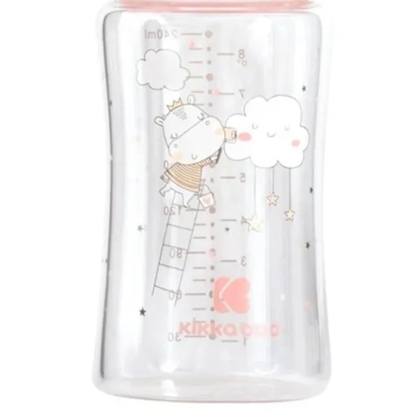 Biberon Kikka Boo Hippo Dreams Pentru fetițe/ 240 ml/ Pink photo 5 Biberon Kikka Boo Hippo Dreams Pentru fetițe/ 240 ml/ Pink photo 5