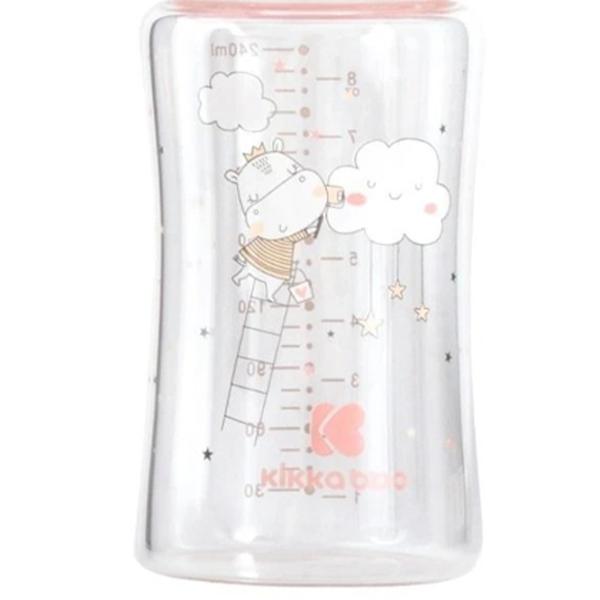 Biberon Kikka Boo Hippo Dreams Pentru fetițe/ 240 ml/ Pink photo 5 Biberon Kikka Boo Hippo Dreams Pentru fetițe/ 240 ml/ Pink photo 5