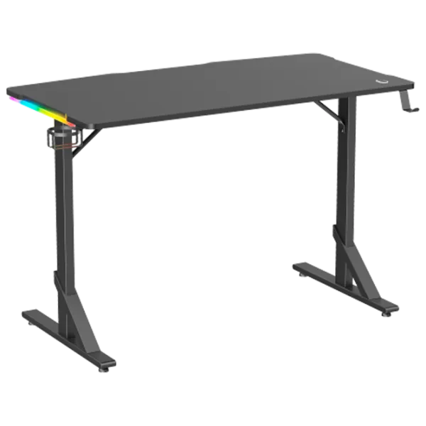 Компьютерный стол LUMI GMD11E-1 МДФ/ Black photo 1