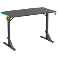 Masă gaming LUMI GMD11E-1 MDF/ Black