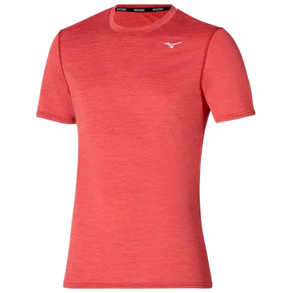 Tricou pentru bărbați Mizuno j2gaa519 100% poliester/ Red photo 1