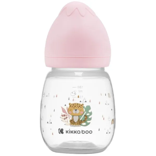 Biberon Kikka Boo Savanna Pentru fetițe/ 180 ml/ Pink photo 1
