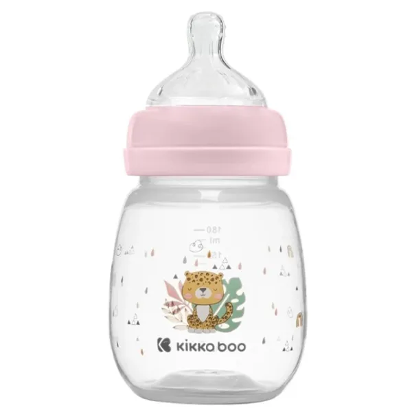 Biberon Kikka Boo Savanna Pentru fetițe/ 180 ml/ Pink photo 2