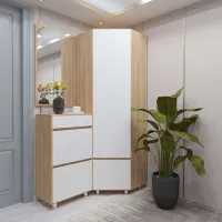 Комплект для прихожей Arta Mobilei Krafti 53 ДСП/ White