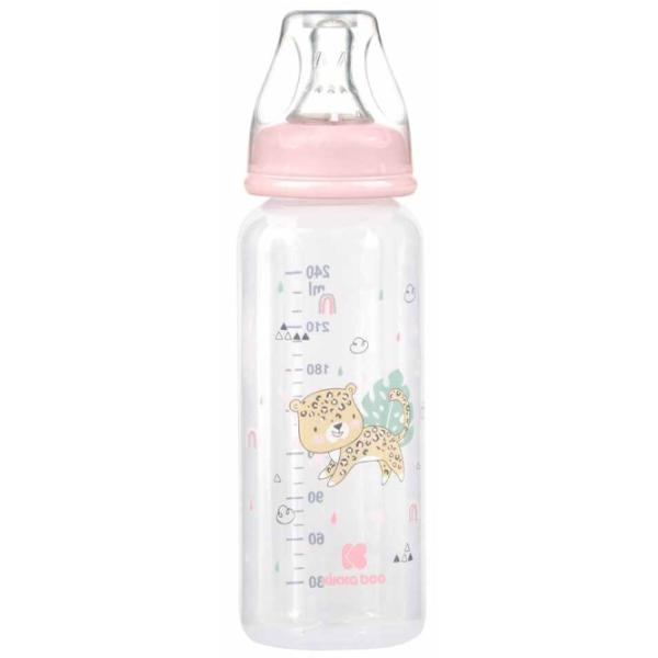 Biberon Kikka Boo Savanna Pentru fetițe/ 240 ml/ Pink photo 1 Biberon Kikka Boo Savanna Pentru fetițe/ 240 ml/ Pink photo 1