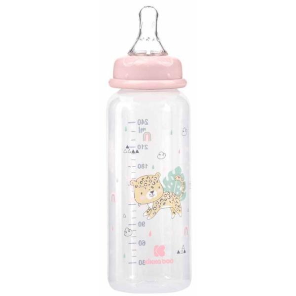 Biberon Kikka Boo Savanna Pentru fetițe/ 240 ml/ Pink photo 2 Biberon Kikka Boo Savanna Pentru fetițe/ 240 ml/ Pink photo 2