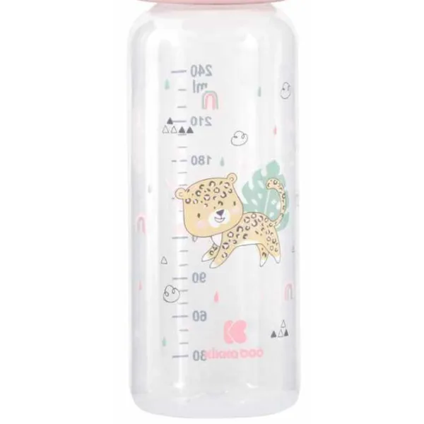 Biberon Kikka Boo Savanna Pentru fetițe/ 240 ml/ Pink photo 4 Biberon Kikka Boo Savanna Pentru fetițe/ 240 ml/ Pink photo 4