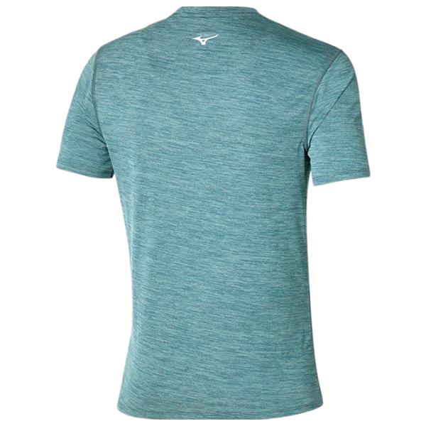 Tricou pentru bărbați Mizuno j2gaa519 100% poliester/ Gray photo 2