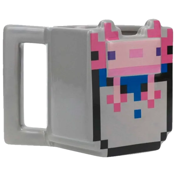 Кружка Paladone Minecraft Axolotl Shaped Mug 400 мл photo 1