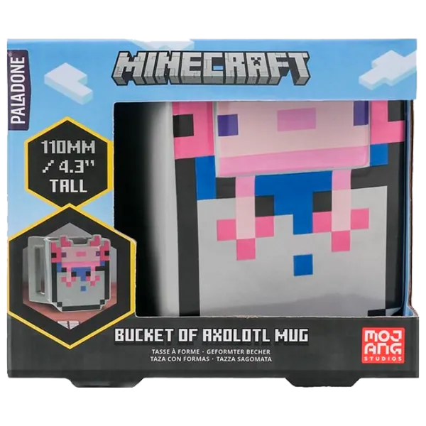 Кружка Paladone Minecraft Axolotl Shaped Mug 400 мл photo 3