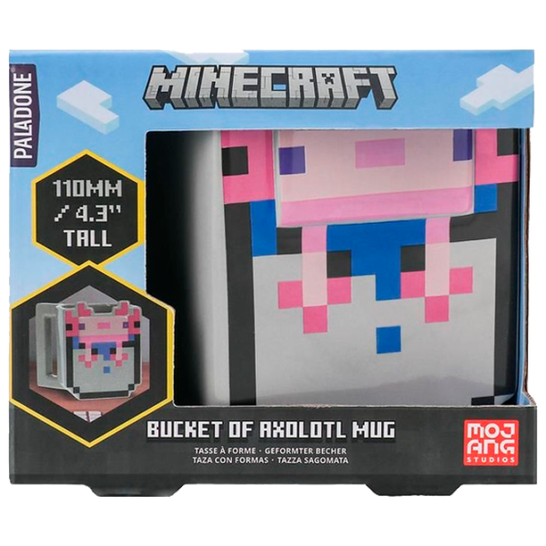 Кружка Paladone Minecraft Axolotl Shaped Mug 400 мл photo 3