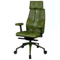 Офисное кресло Kulik System Croco Кожа/ Green photo 2