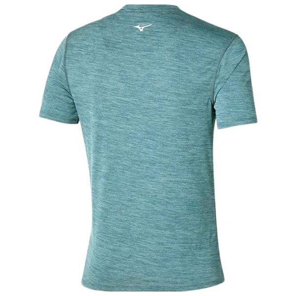 Tricou pentru bărbați Mizuno j2gaa519 100% poliester/ Gray photo 2