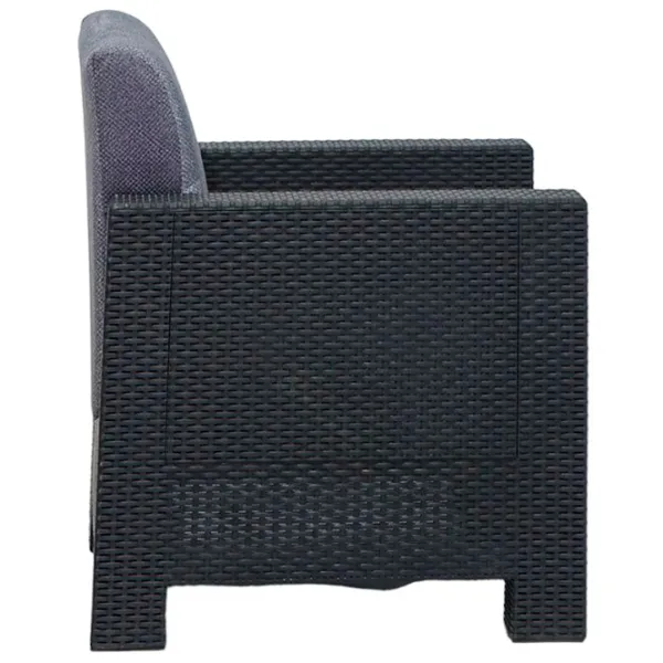 Fotoliu de grădină Moda Life Datca Plastic/ Textil/ Black Gray photo 3 Fotoliu de grădină Moda Life Datca Plastic/ Textil/ Black Gray photo 3