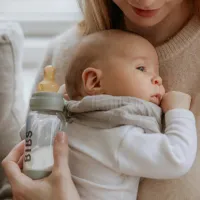 Бутылочка для кормления Bibs 5013250 Унисекс/ 110 мл/ Серо-зеленый photo 5
