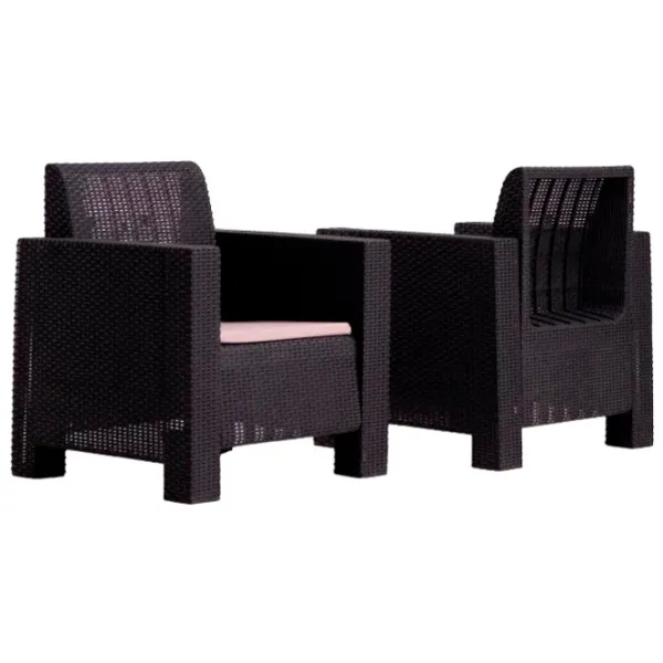 Fotoliu de grădină Moda Life Aksu armchair Plastic/ Plastic/ Black photo 2 Fotoliu de grădină Moda Life Aksu armchair Plastic/ Plastic/ Black photo 2