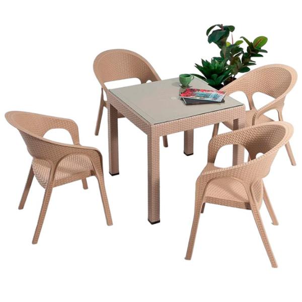 Садовый стул Moda Life chair Пластик/ Пластик/ Капучино photo 2 Садовый стул Moda Life chair Пластик/ Пластик/ Капучино photo 2