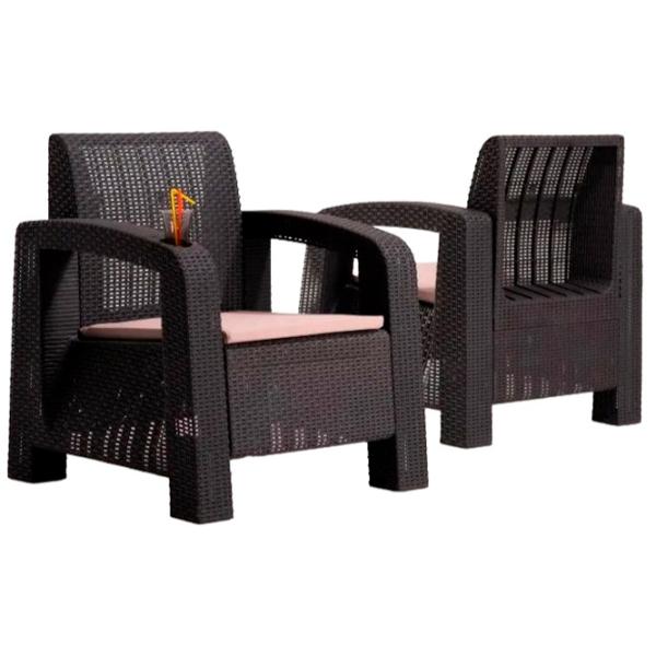 Fotoliu de grădină Moda Life Olimpus amchair Plastic/ Plastic/ Brown photo 2