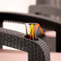 Садовое кресло Moda Life Olimpus amchair Пластик/ Пластик/ Brown photo 3