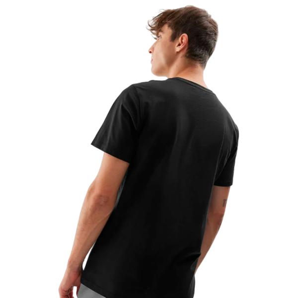 Tricou pentru bărbați 4F 4faw23ttshm0866 100% bumbac/ Black photo 2
