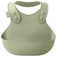 Слюнявчик Bibs 4000250 Классическая/ Силикон/ Серо-зеленый