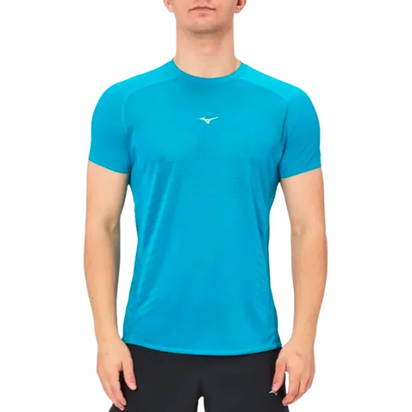Tricou pentru bărbați Mizuno j2gaa004 100% poliester/ Blue photo 1 Tricou pentru bărbați Mizuno j2gaa004 100% poliester/ Blue photo 1