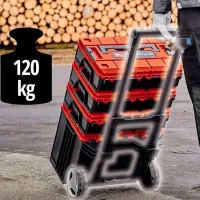 Toolbox Einhell E-CASE TOWER 45.400.15 3 buc. Plastic photo 2