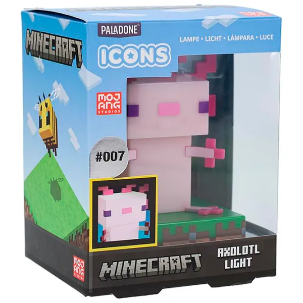 Настольная лампа фан Paladone Axolotl V2 Pink photo 6