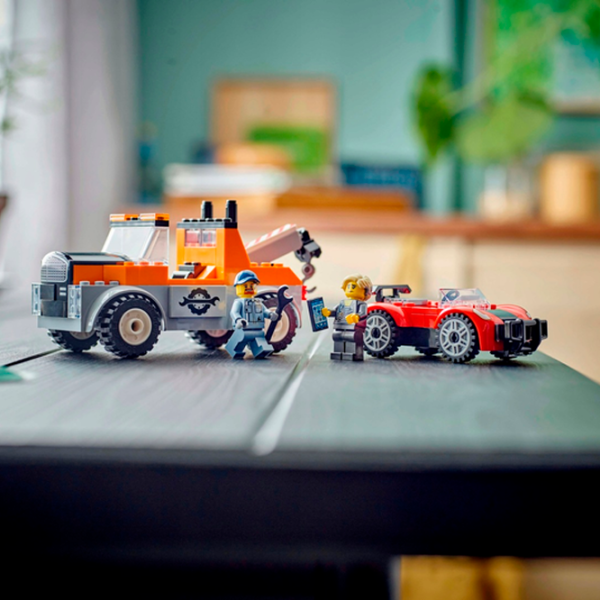 Constructor LEGO Tow Truck and Sports Car Repair Transport/ Multicolor photo 5