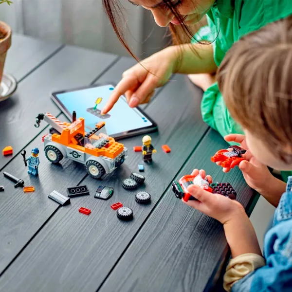 Constructor LEGO Tow Truck and Sports Car Repair Transport/ Multicolor photo 6