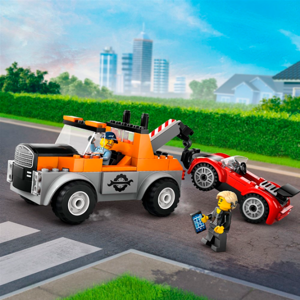 Constructor LEGO Tow Truck and Sports Car Repair Transport/ Multicolor photo 9