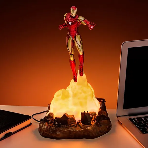 Настольная лампа фан Paladone Iron Man Diorama Красный photo 2
