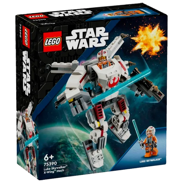 Constructor LEGO Luke Skywalker X-Wing Mech Personaj de film/ Multicolor photo 1
