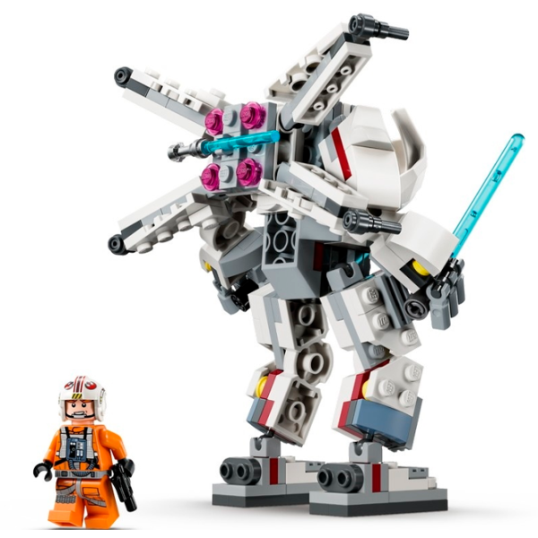 Constructor LEGO Luke Skywalker X-Wing Mech Personaj de film/ Multicolor photo 3
