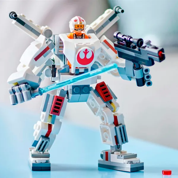 Constructor LEGO Luke Skywalker X-Wing Mech Personaj de film/ Multicolor photo 6