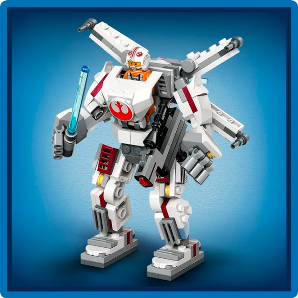 Constructor LEGO Luke Skywalker X-Wing Mech Personaj de film/ Multicolor photo 11