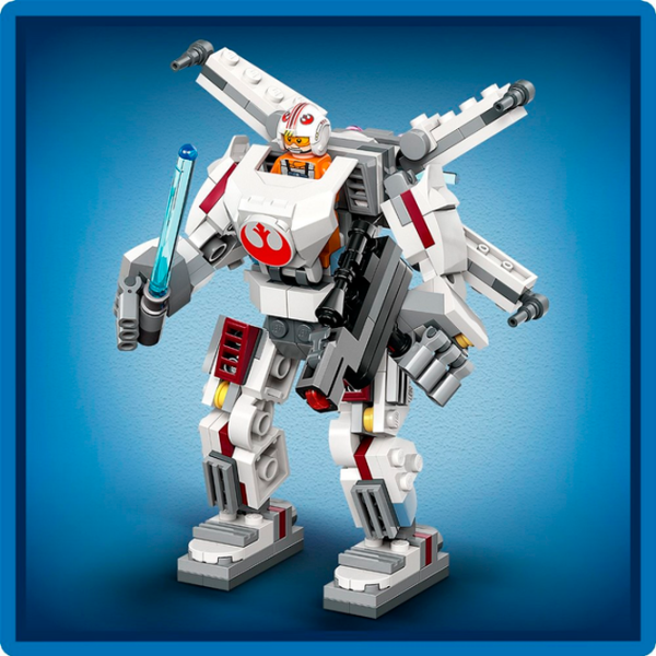 Constructor LEGO Luke Skywalker X-Wing Mech Personaj de film/ Multicolor photo 11