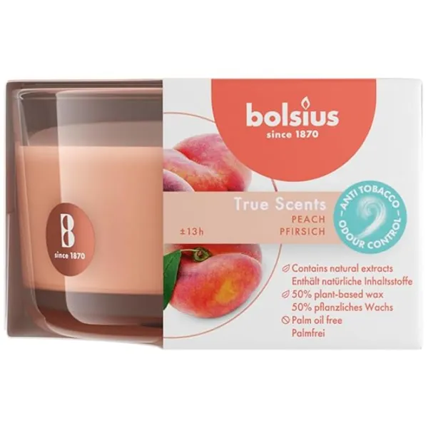 Свеча Bolsius Peach Peach/ Парафин photo 3