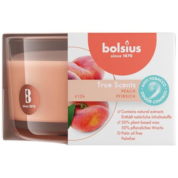 Свеча Bolsius Peach Peach/ Парафин photo 3