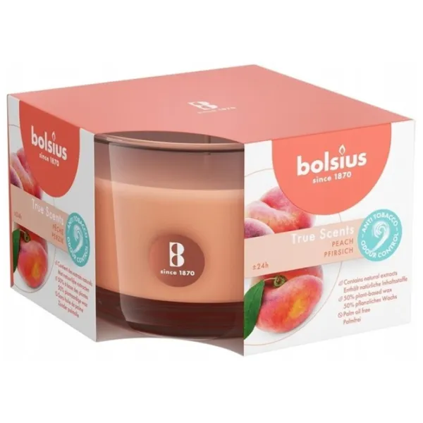 Свеча Bolsius TS Peach Peach/ Парафин photo 1