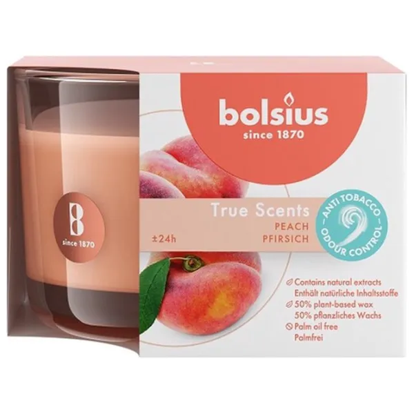 Свеча Bolsius TS Peach Peach/ Парафин photo 2