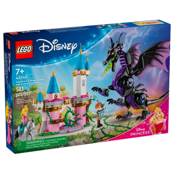Constructor LEGO Maleficent’s dragon form and Aurora's castle Castel/ Multicolor photo 1