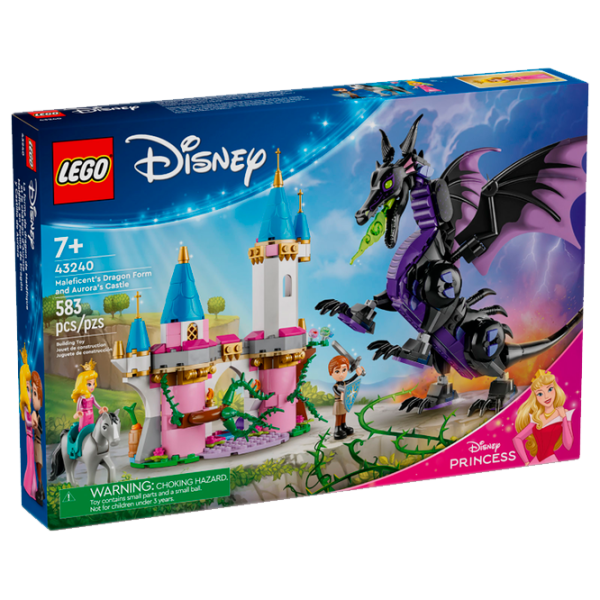 Constructor LEGO Maleficent’s dragon form and Aurora's castle Castel/ Multicolor photo 1